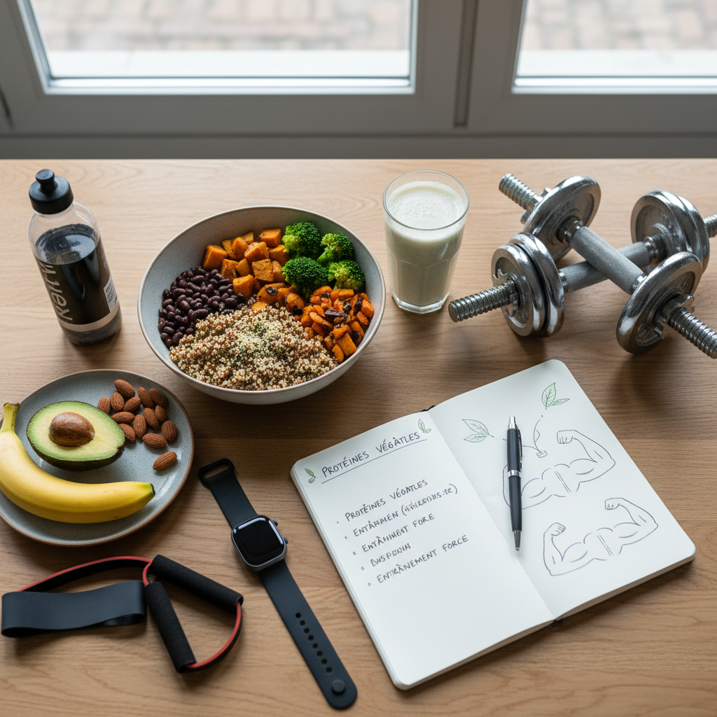 Nutrition Végétalienne et Musculation : Guide Complet pour O - illustration